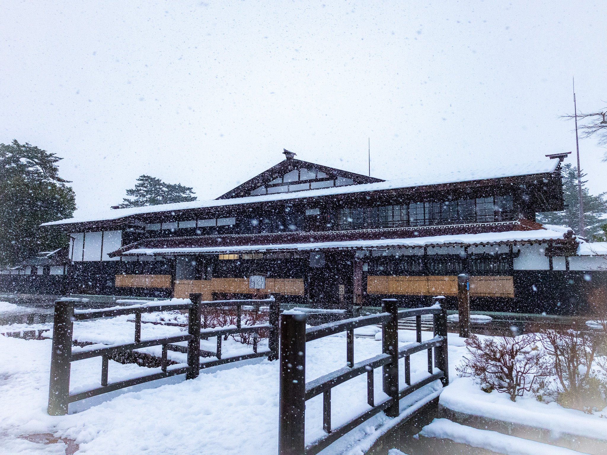 渡邉邸の雪景色